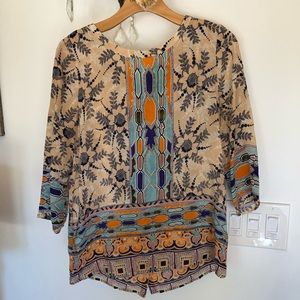 Beautiful silk Anthropologie blouse